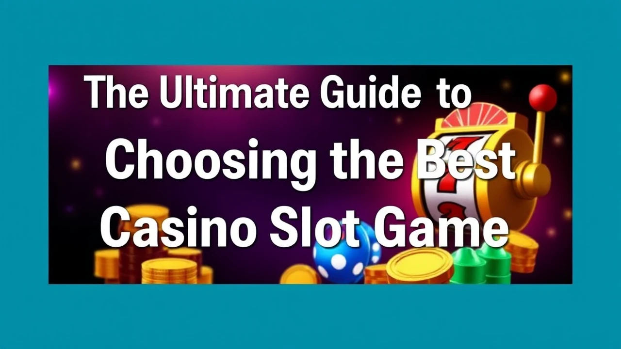 The Ultimate Guide to Choosing the Best Casino Slot Game