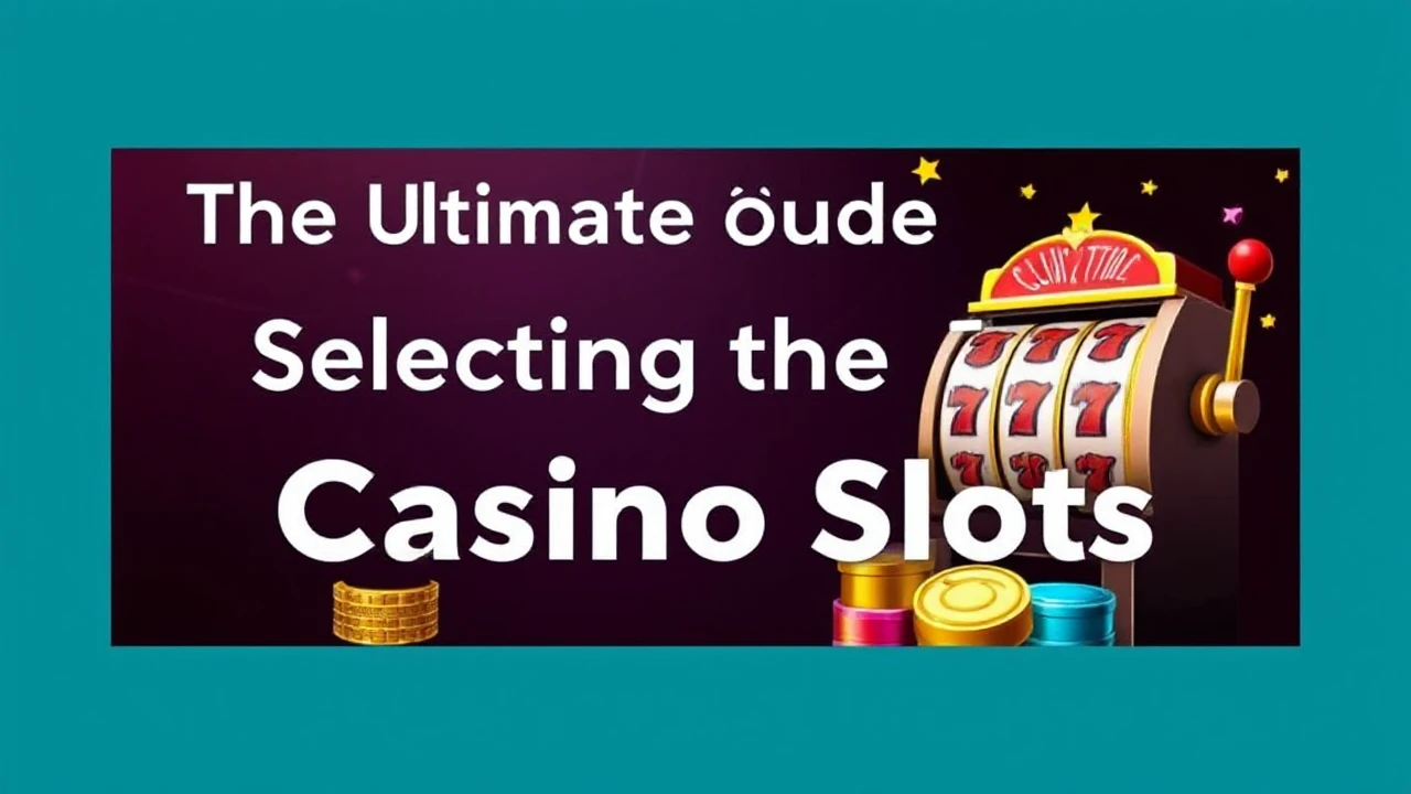The Ultimate Guide to Selecting the Top Online Casino Slots